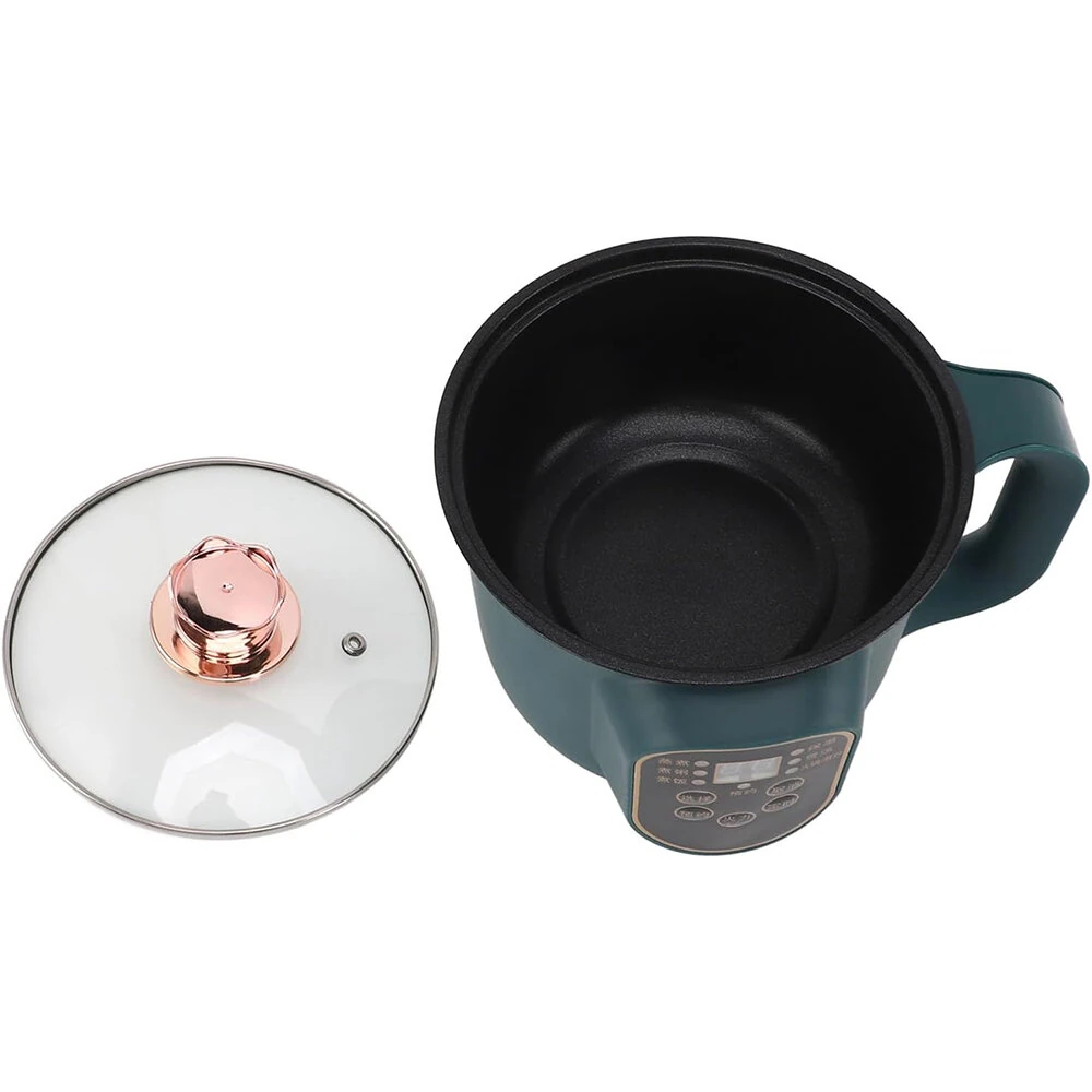 600W Electric Cooking Pot Portable 1.8L Stainless Steel with Timer Removable Cord for Home Camping Picnics Food Grade Material — view 10