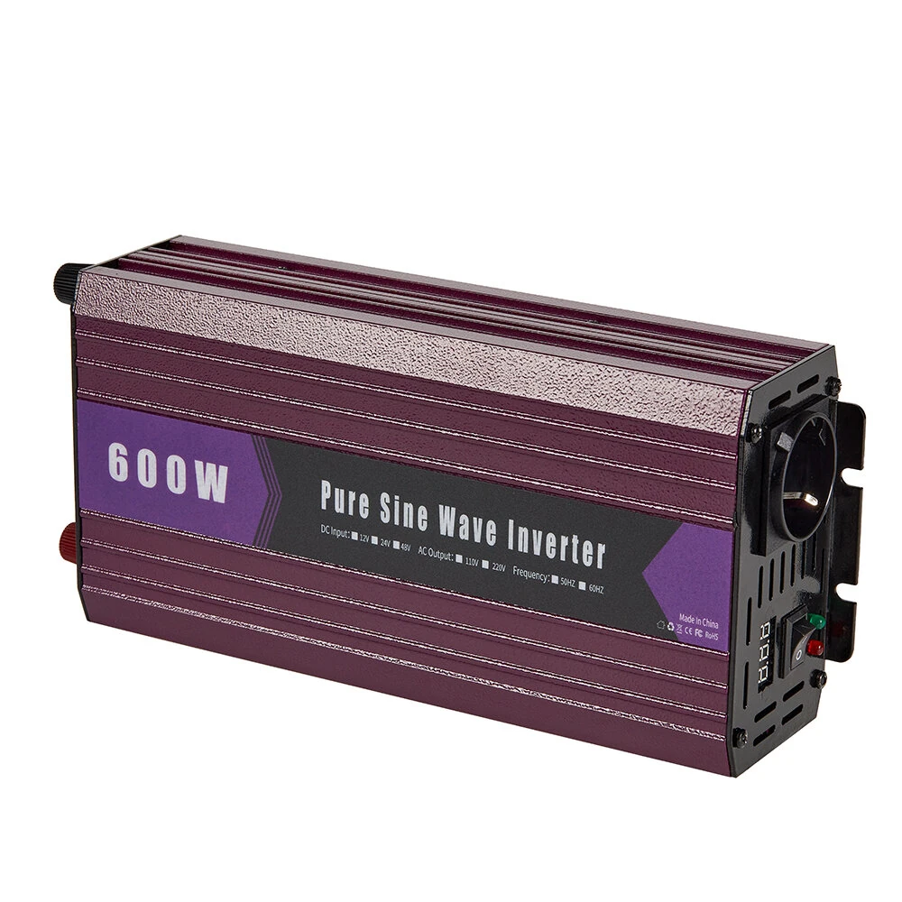600W Pure Sine Wave Power Inverter DC 12V 24V to AC 220V with Overload Protection High Efficiency Low Power Consumption for Car Truck RV Solar System — view 7