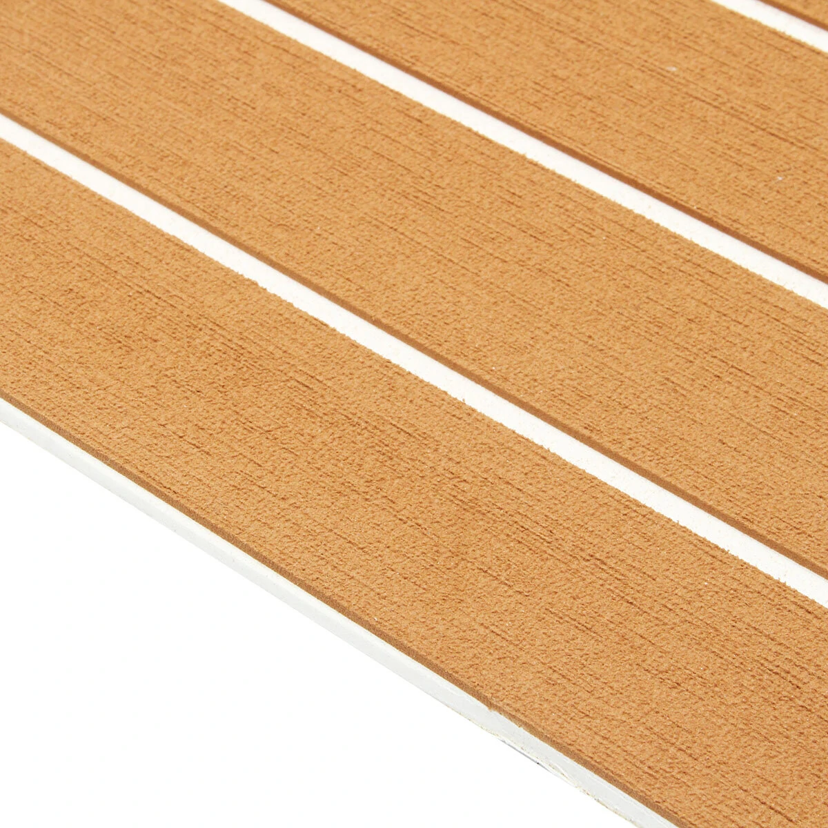 600x2400x5mm Marine Flooring Faux Teak Decking Brownwhite EVA Foam Boat Decking Sheet — view 4