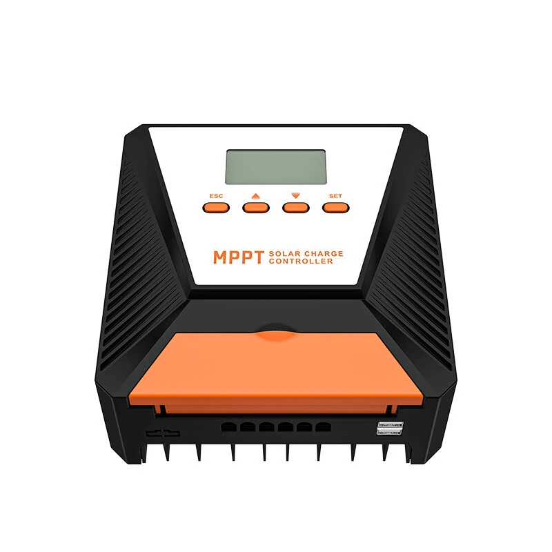 60A MPPT Solar Charge Controller 12V/ 24V Solar Panel Charge Controller Intelligent Regulator for FLD/LiFePO4/SLD/GEL/AGM with Dual USB Port Auto Parameter LCD Display and Timer Setting ON/Off Hours — view 7