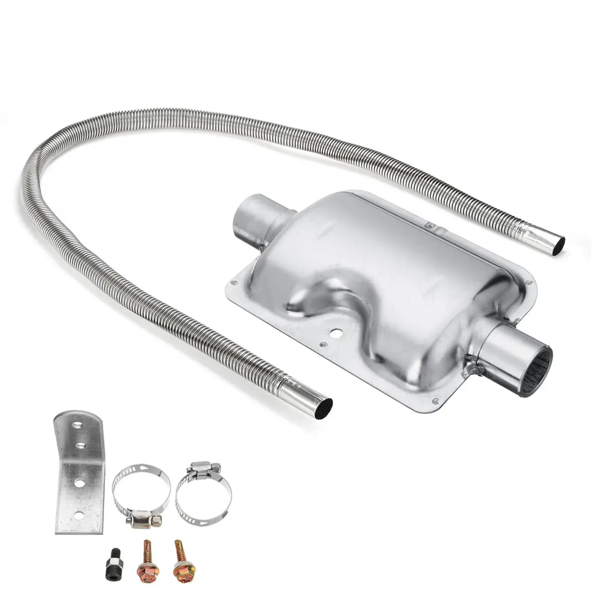 60cm Stainless Steel Exhaust Pipe 24mm Silencer Muffler For Car Parking Air Diesel Heater — view 4