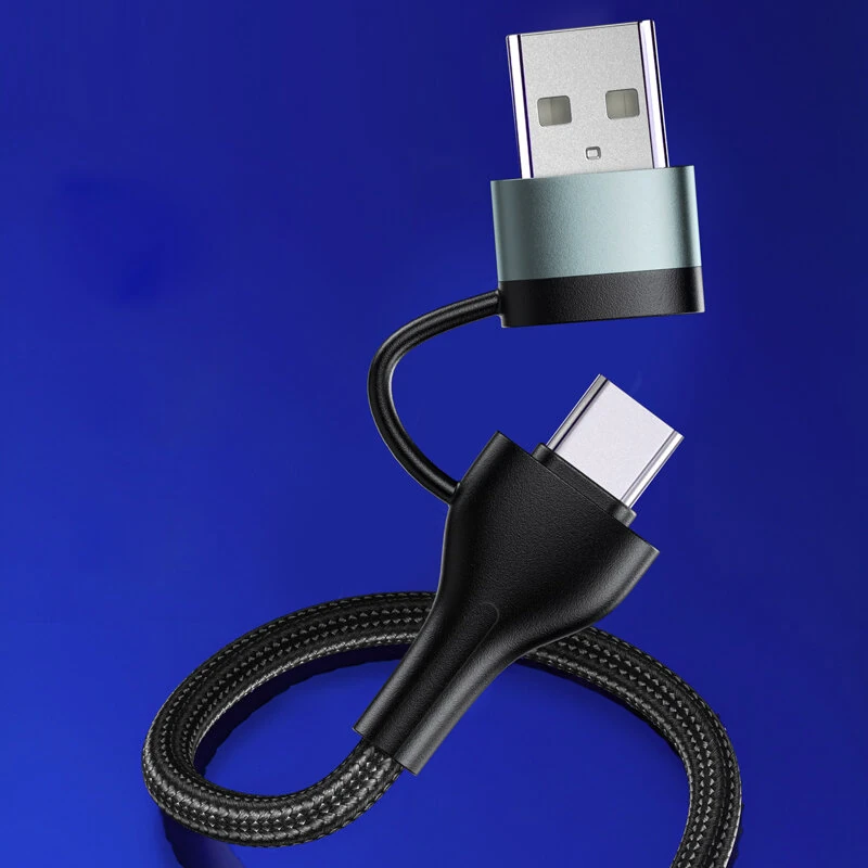60W USB-A/USB-C to iP/Type-C/Micro USB Cable Fast Charging Data Transmission Pure Copper Core Line 1.2M Long for iPhone 16 16 Pro 15 14 13 Pro Max for Huawei Mate XT for Xiaomi 15pro — view 5