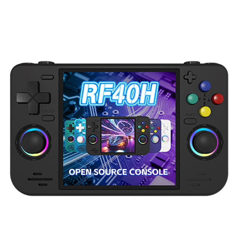 [64G] RF40H 15000+ Games Handheld Game Console 4-Inch IPS Screen Open Source Linux RK3326 Retro Gaming Console with RGB Joystick 4000mAh WiFi Player Console — view 2