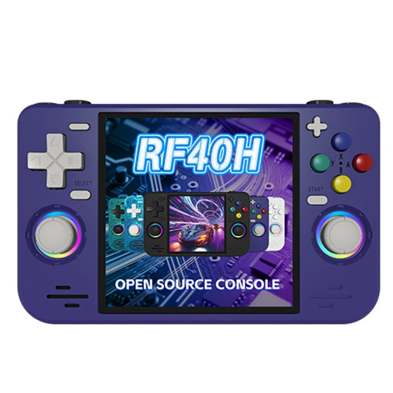 [64G] RF40H 15000+ Games Handheld Game Console 4-Inch IPS Screen Open Source Linux RK3326 Retro Gaming Console with RGB Joystick 4000mAh WiFi Player Console — view 4