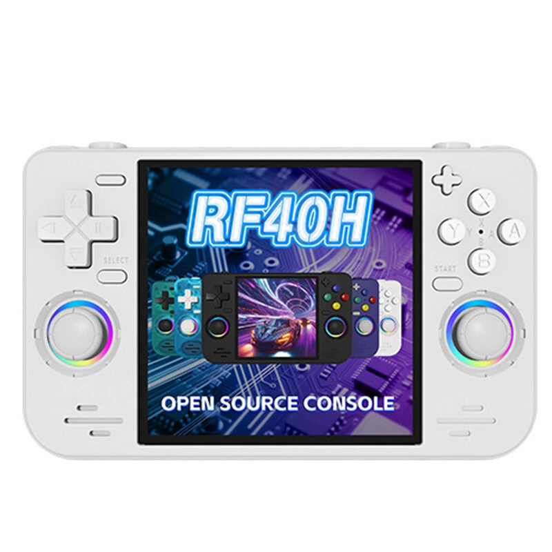 [64G] RF40H 15000+ Games Handheld Game Console 4-Inch IPS Screen Open Source Linux RK3326 Retro Gaming Console with RGB Joystick 4000mAh WiFi Player Console — view 5