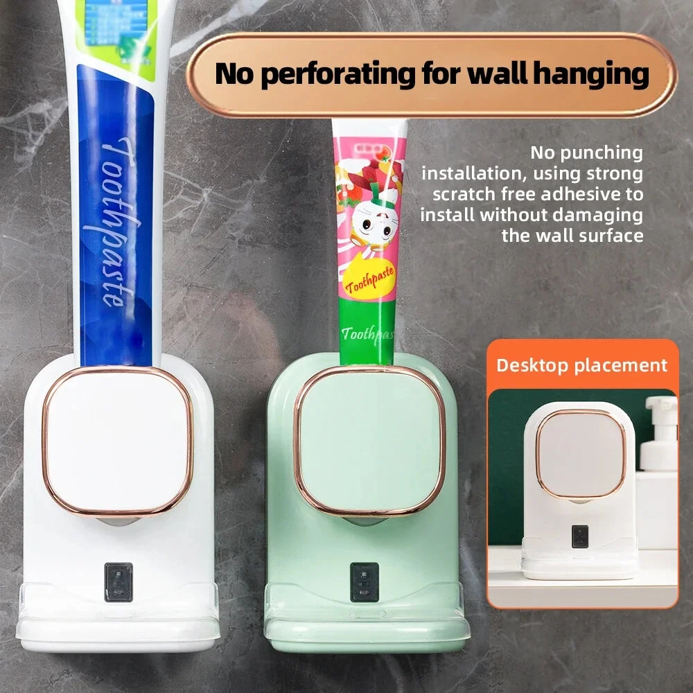 650mAh Auto-sensing Toothpaste Squeezer Tool 3 Mode Toothpaste Dispenser Detachable Bathroom Accessories Automatic Dispenser Wall Mounted Electric Toothpaste Squeezer — view 5
