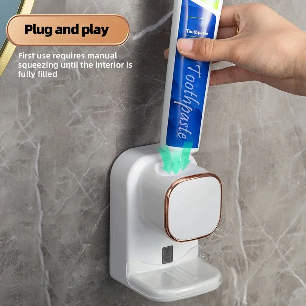 650mAh Auto-sensing Toothpaste Squeezer Tool 3 Mode Toothpaste Dispenser Detachable Bathroom Accessories Automatic Dispenser Wall Mounted Electric Toothpaste Squeezer — view 6