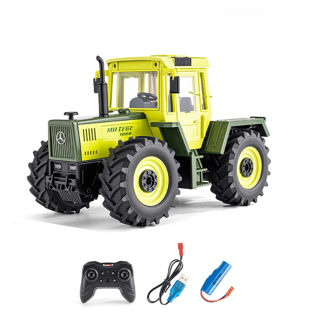 6615 2.4G 10CH RC Car Farmer Tractor Engineering Vehicle with Lights and Sound RC Agricultural Transport Car Models Toys for Kids Birthday Gift Officially Authorized — image 1