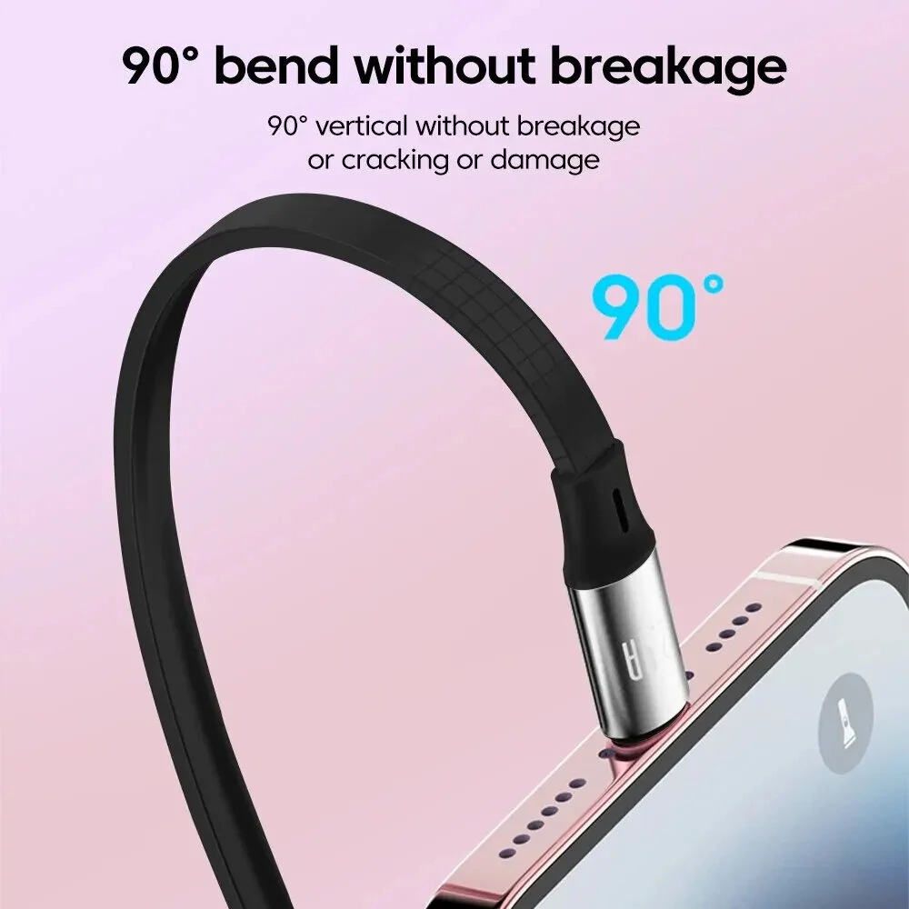 6A 120W USB-A to iP/Micro/Type-C Retractable Cable Fast Charging Data Transmission Copper Core Line 1.2M Long for iPhone 15 14 13 for Samsung Galaxy S24 for Huawei Pura 70 Ultra for Xiaomi Civi 4 Pro — view 4