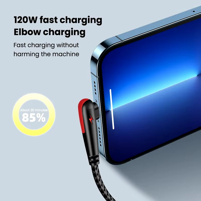 6A 120W USB-A to Type-C Cable Fast Charging Data Transmission Pure Copper Core Line 1M/2M Long for iPhone 16 16 Pro 15 Pro Max for Huawei Mate XT for Xiaomi MIX Fold4 for Samsung Galaxy Z Flip6 — view 7