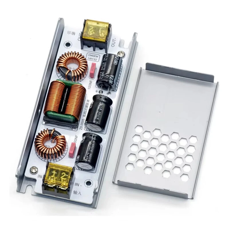 6A 12A DC LC Filter Low-pass EMI Filter Electromagnetic Interference EMC Automotive 12V 24V CAR Switching Power Ripple Filter Module Board — view 2