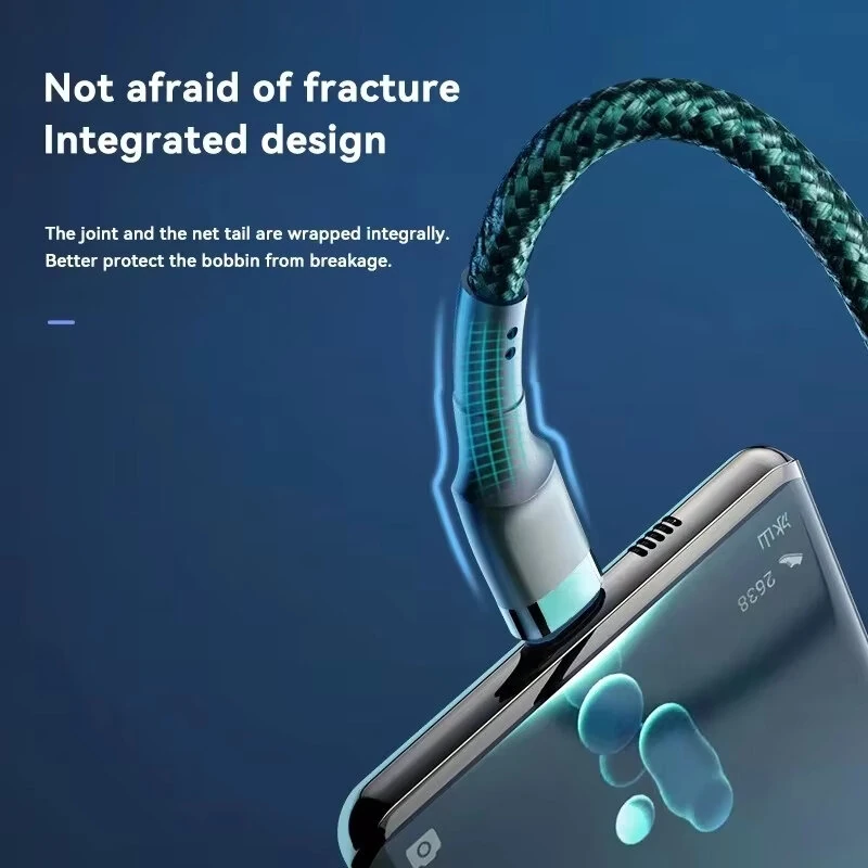 6A PD120W Type-C to Type-C Cable PD Fast Charging Data Transmission Copper Core Line 1M/2M Long for iPhone 17 17Pro 16 Pro Max 15 14 for Xiaomi 17pro for Huawei Mate XTs for OPPO — view 6