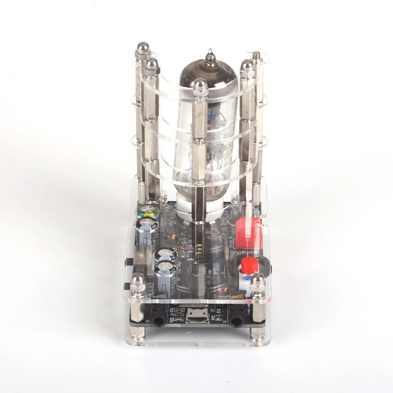 6E2 Magic Eye Tube Driver Board Audio VU Level Indicator USB 5V Stereo Pickup Function Vintage Display Ornament — view 2
