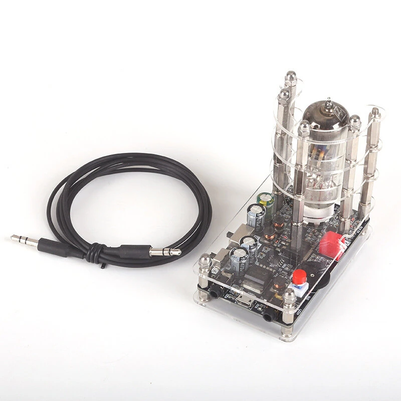 6E2 Magic Eye Tube Driver Board Audio VU Level Indicator USB 5V Stereo Pickup Function Vintage Display Ornament — view 5