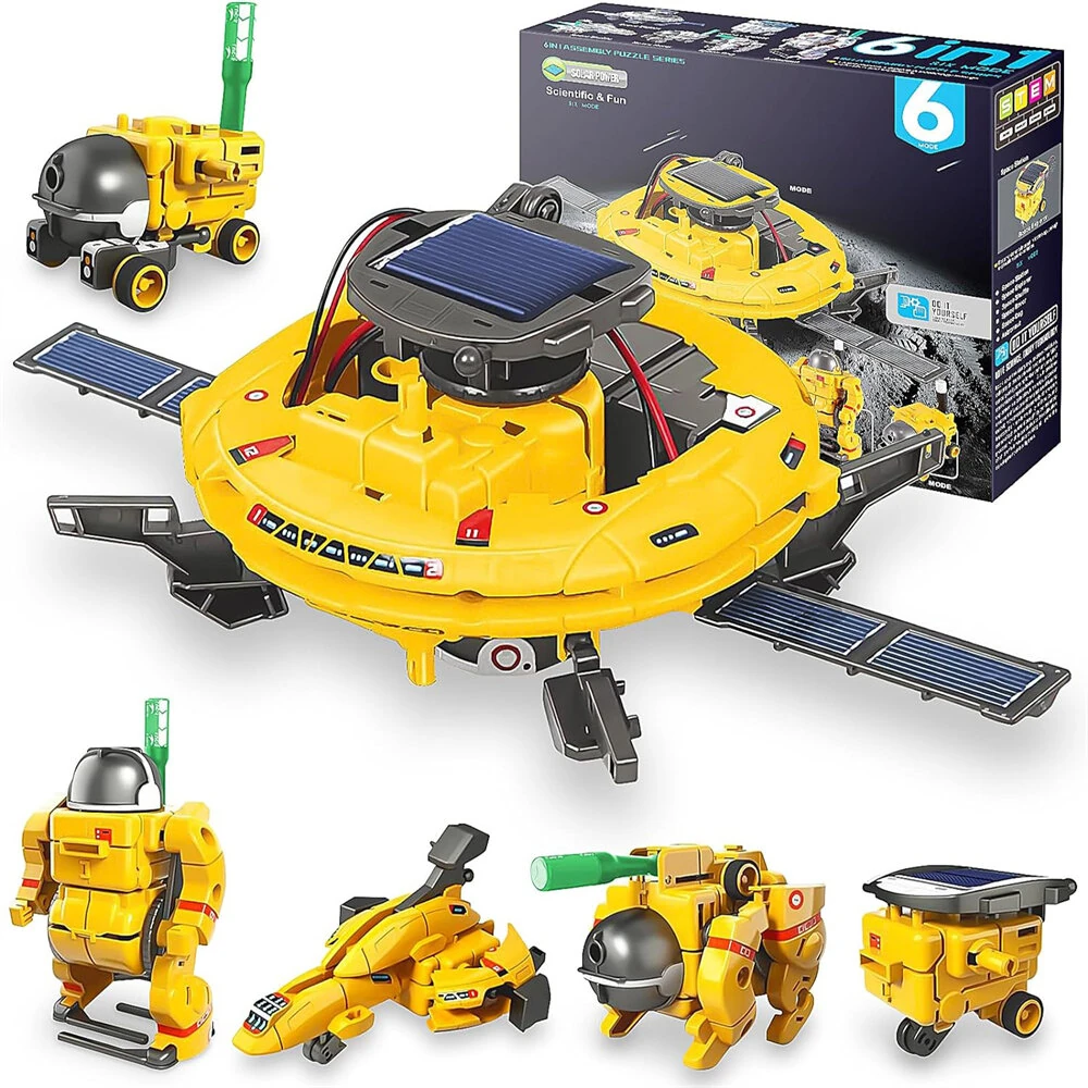 6in1 STEM Solar Robot Kit Kids Educational Building Science Experiment Toys Children Boys Girls Birthday Gifts — view 2