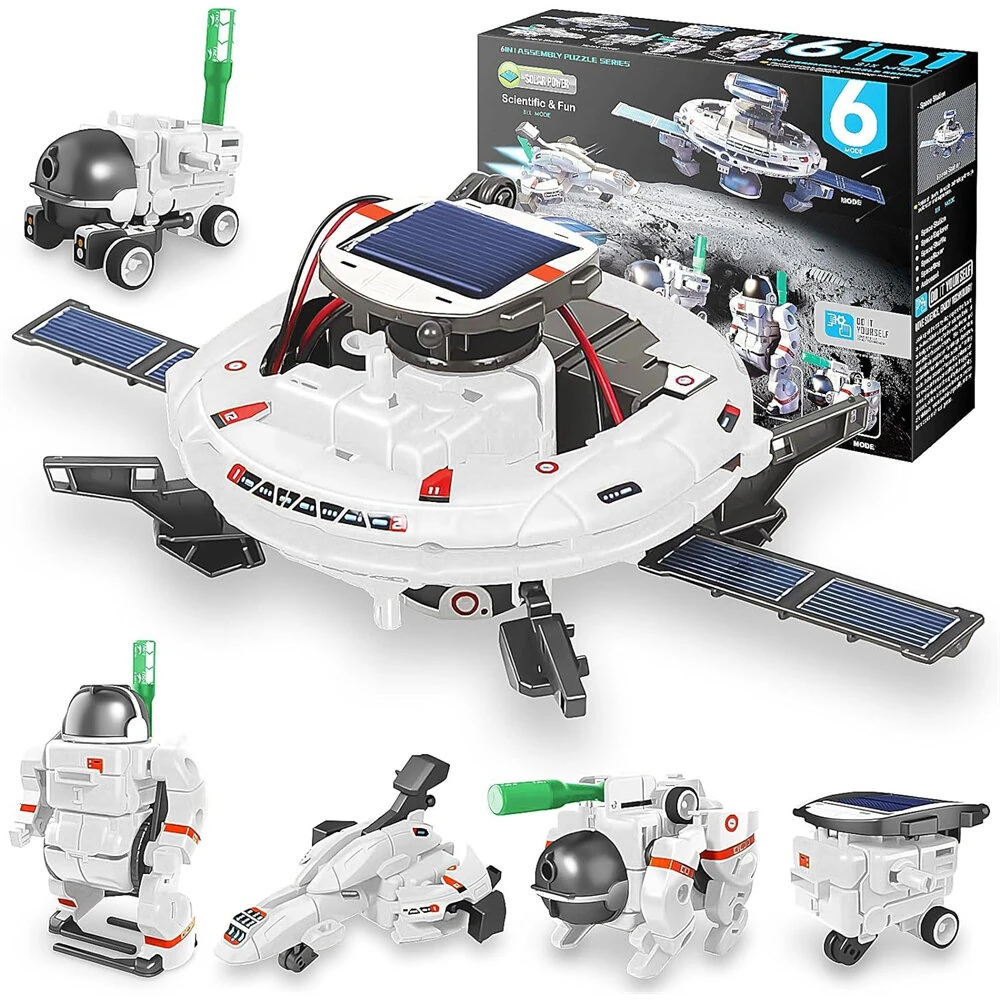 6in1 STEM Solar Robot Kit Kids Educational Building Science Experiment Toys Children Boys Girls Birthday Gifts — view 3