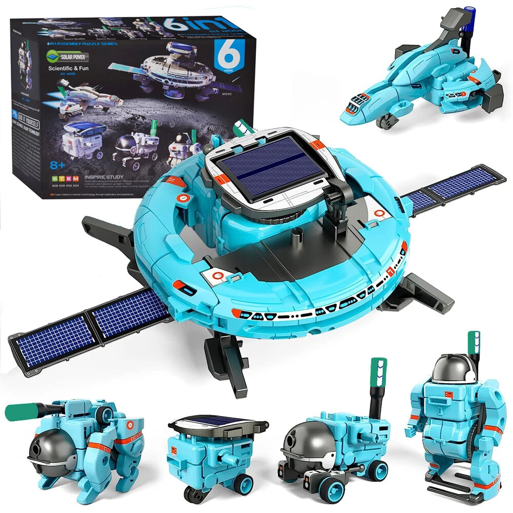 6in1 STEM Solar Robot Kit Kids Educational Building Science Experiment Toys Children Boys Girls Birthday Gifts — view 4