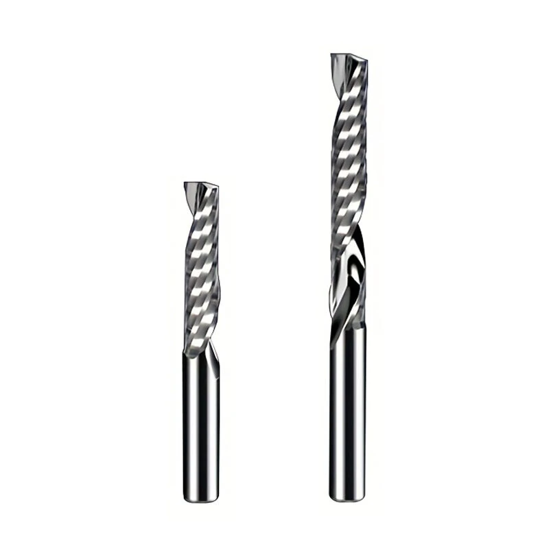 6mm Shank Solid Carbide Spiral Router Bit Single Flute Up Cut O Type for CNC Milling Aluminum Wood Acrylic PVC & MDF 3D Engraving Tool — view 6