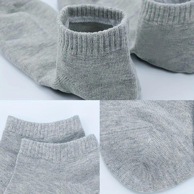 6pairs Plus Size Men Cotton Socks Non Slip Sweat-absorbing Comfortable Low Cut Athletic Ankle Socks For Outdoor Cycling Running Daily Casual Short Socks Men — view 7