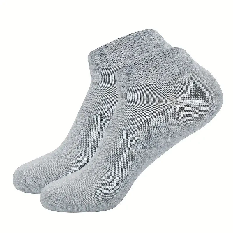 6pairs Plus Size Men Cotton Socks Non Slip Sweat-absorbing Comfortable Low Cut Athletic Ankle Socks For Outdoor Cycling Running Daily Casual Short Socks Men — view 8