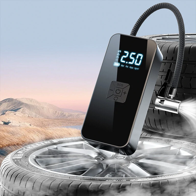 7.4V Car Air Pump Portable Cordless Car Air Pump To Inflate 150psi Car Tires Electric High Pressure Plus Inflator Pump — view 5