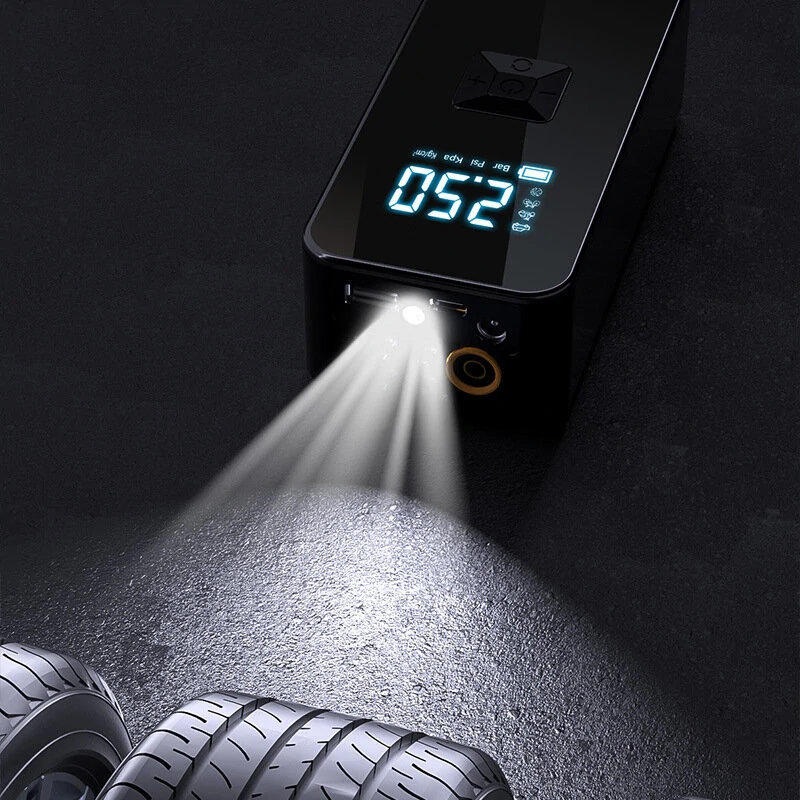 7.4V Car Air Pump Portable Cordless Car Air Pump To Inflate 150psi Car Tires Electric High Pressure Plus Inflator Pump — view 7