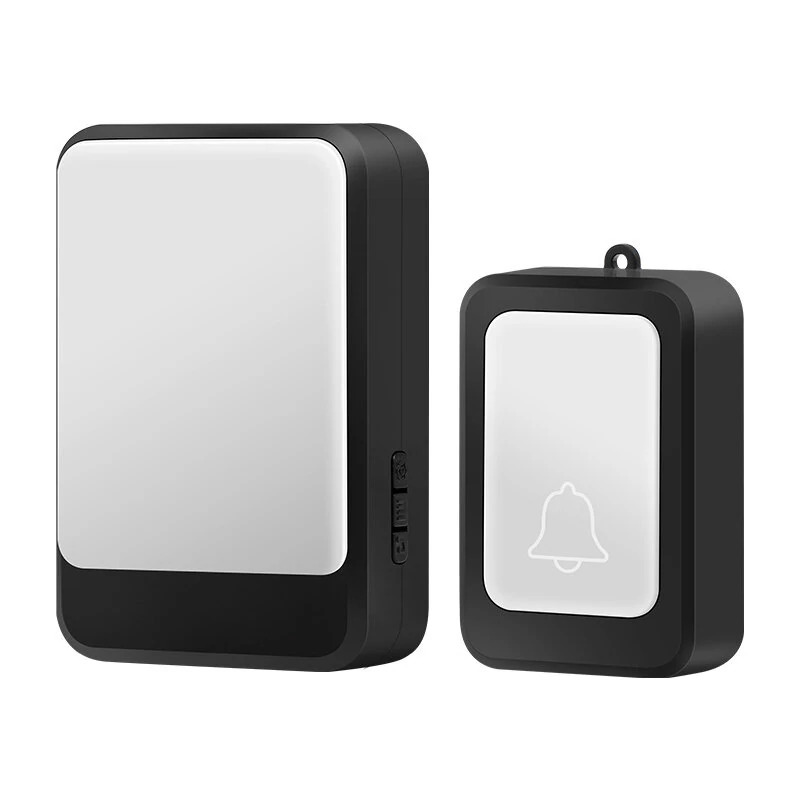 7 Colors Light Flash Changable Music Doorbell Volume Adjustable Built-in 28 Music Wire-free Wireless Door Chime Flash Bell Reminder for Deaf Old People Service Pager — Pricio