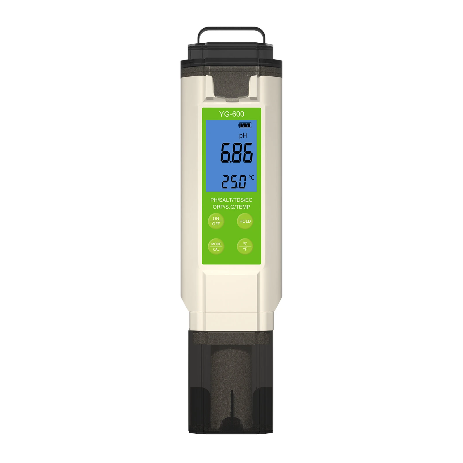 7-in-1 Water Quality Tester YG-600 Digital pH Meter EC TDS Salt ORP Temperature Tester for Aquarium Pool Hydroponics Accurate Measurement — view 7