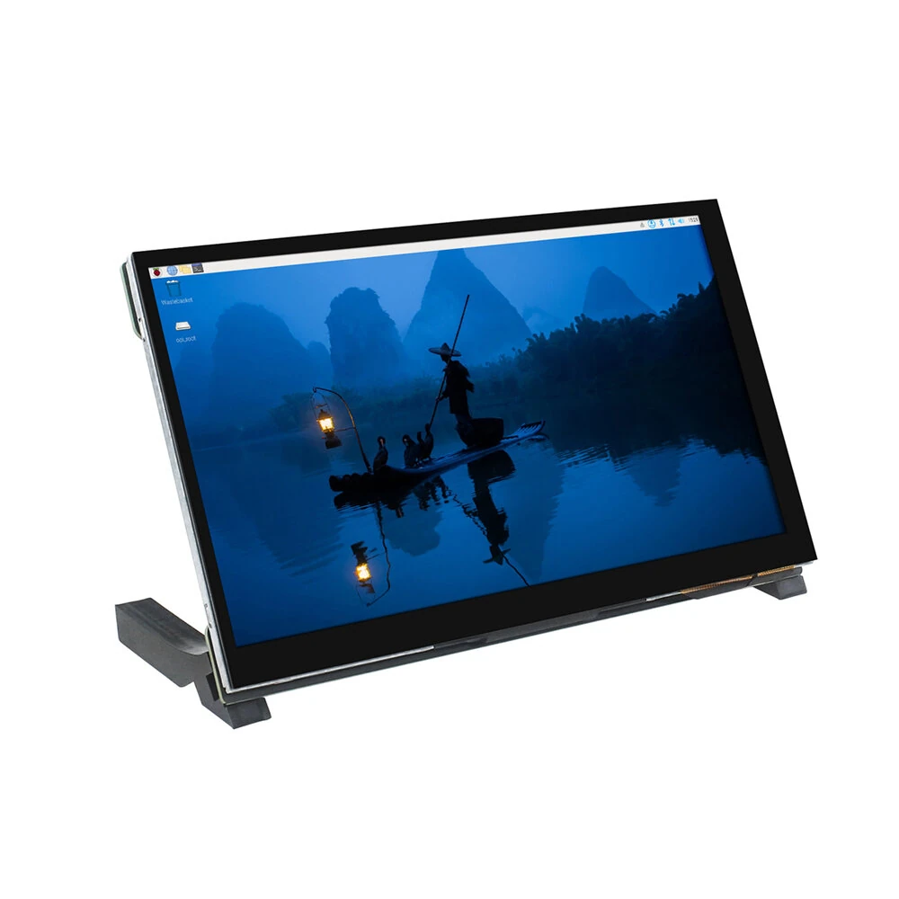 7 Inch HDMIs Display Monitor 1024x600 IPS Capacitive Touch Screen for Raspberry Pi 5 4B USB Type-C GT911 — image 1