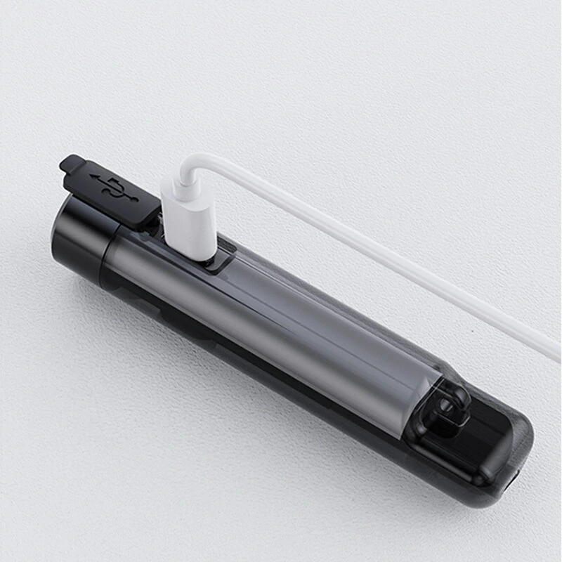 7 Light Modes High Brightness Mini LED Flashlight UV Lamp Red Blue Signal Light with Type-C Charging and Keychain, Outdoor Adventure Light — view 7