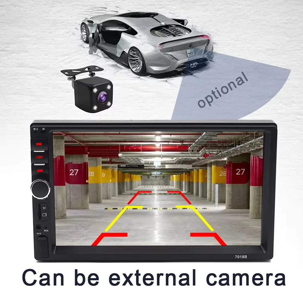 7018B Car Radio 7 Inch 2Din FM Modulator Stereo Receiver Support RearView Camera Audio Player Bluetooth Mirror Link MP5 — view 4