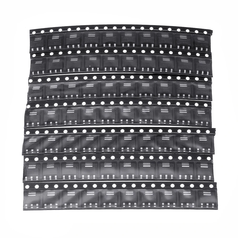 70Pcs AMS1117 Voltage Regulator Kit 1.2V/1.5V/1.8V/2.5V/3.3V/5.0V/ADJ 1117 7 Values Each 10PCS — view 2