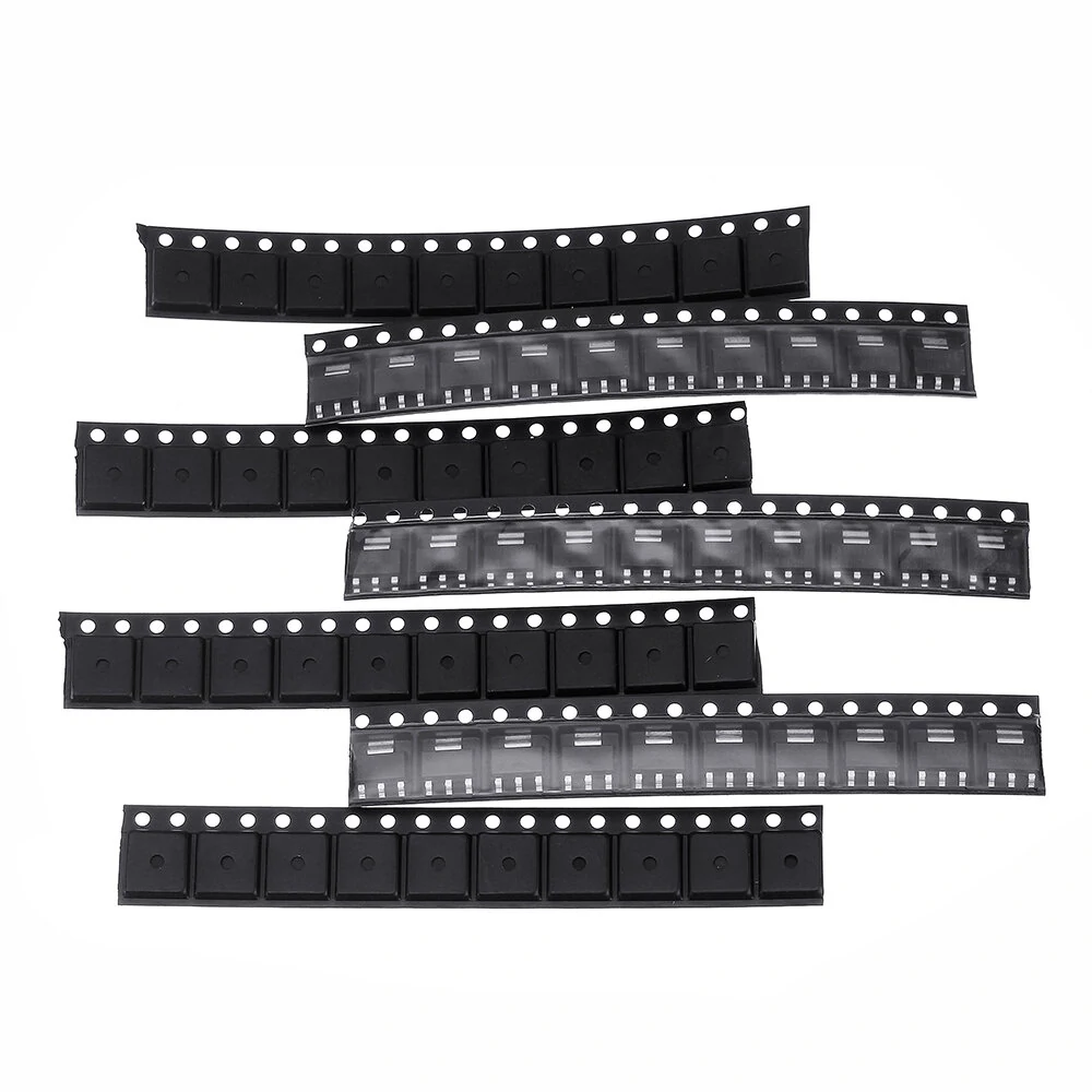 70Pcs AMS1117 Voltage Regulator Kit 1.2V/1.5V/1.8V/2.5V/3.3V/5.0V/ADJ 1117 7 Values Each 10PCS — view 8