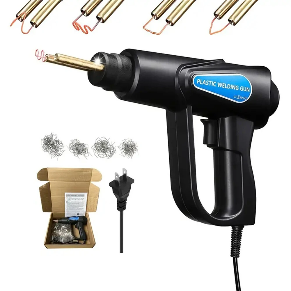 70W Plastic Welder Hot Stapler Gun Car Bumper Repair Kit 110V US Plug with Diverse Staples Set Top-Quality Insulation Safe Operation — Pricio