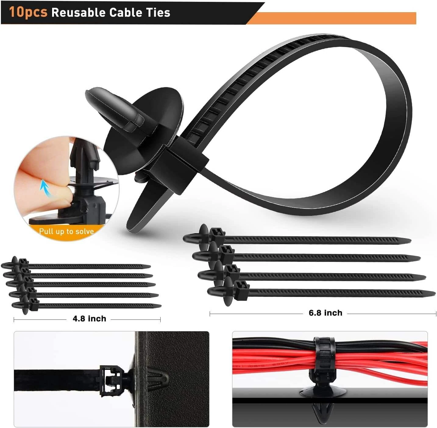 725PCS Fasteners Set Car Push Retainer Clips 23 Most Popular Sizes Door Trim Clip Set for Toyota GM/Ford/Honda/Chevrolet — view 5