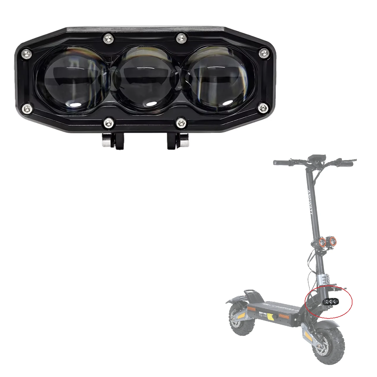72V Front Light For ANGWATT X1 MAX ANGWATT T1 MAX ANGWATT F1 MAX — view 2