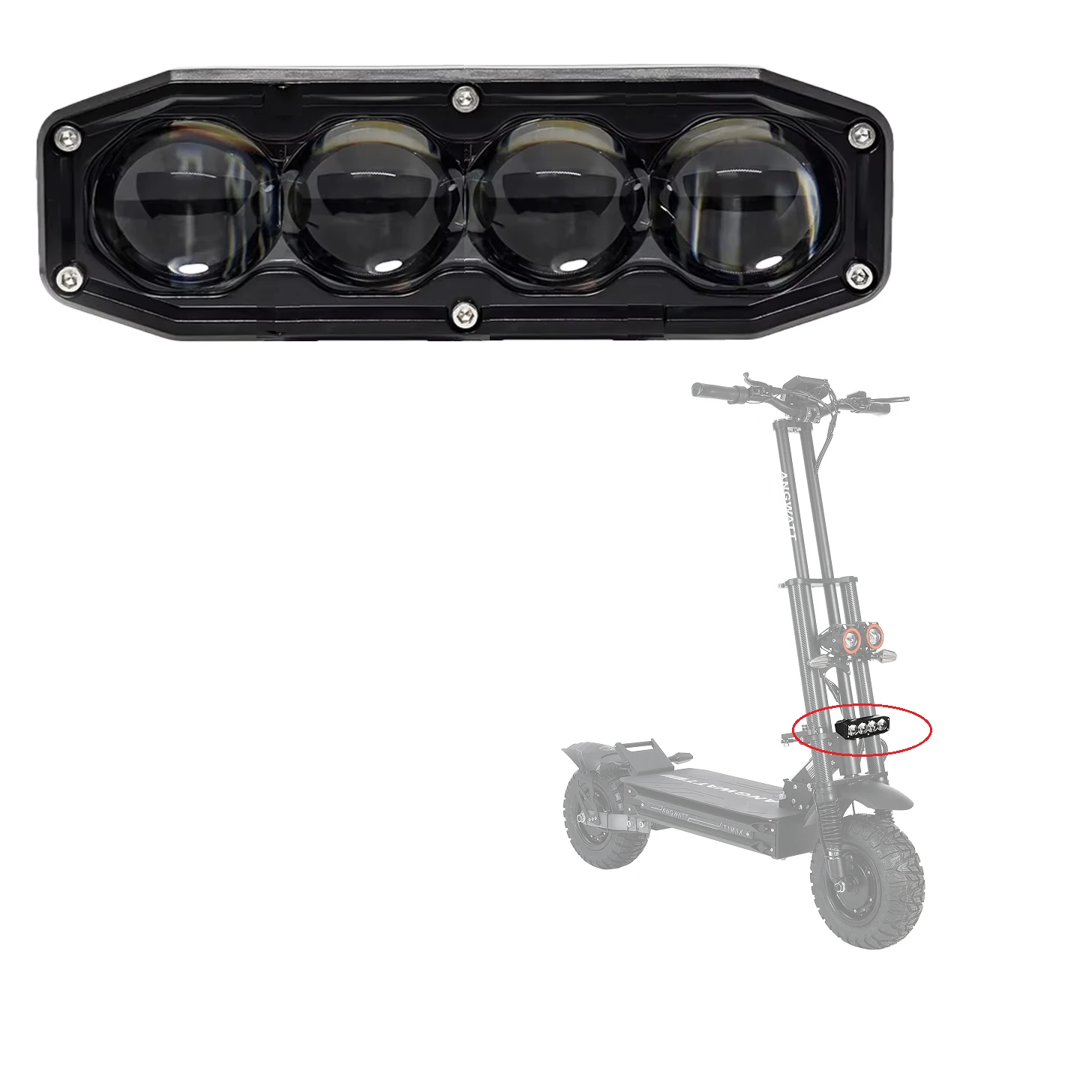 72V Front Light For ANGWATT X1 MAX ANGWATT T1 MAX ANGWATT F1 MAX — view 3