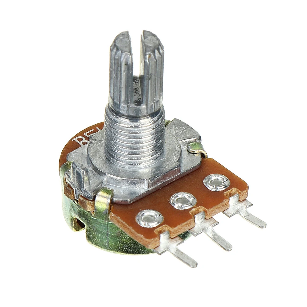 75 Potentiometers B5K B10K B20K B50K B100K ohm Knurled Shaft Single Linear Rotary Cone Volume Control Potentiometer Kit — view 8