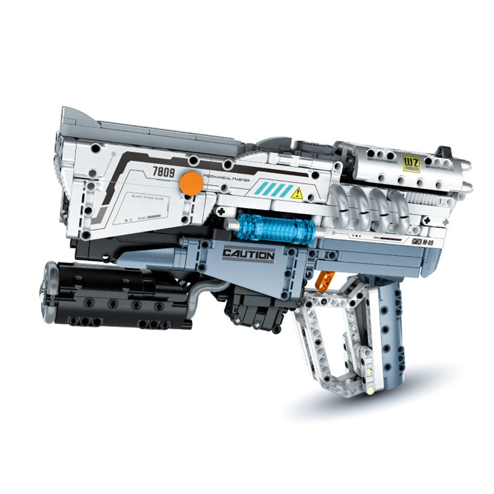 7809 / 7810 Military DIY Space Pistol Building Blocks Brics Set MOC Future Gun Assembly Model Kit Toys For Children Boys Gifts — view 3