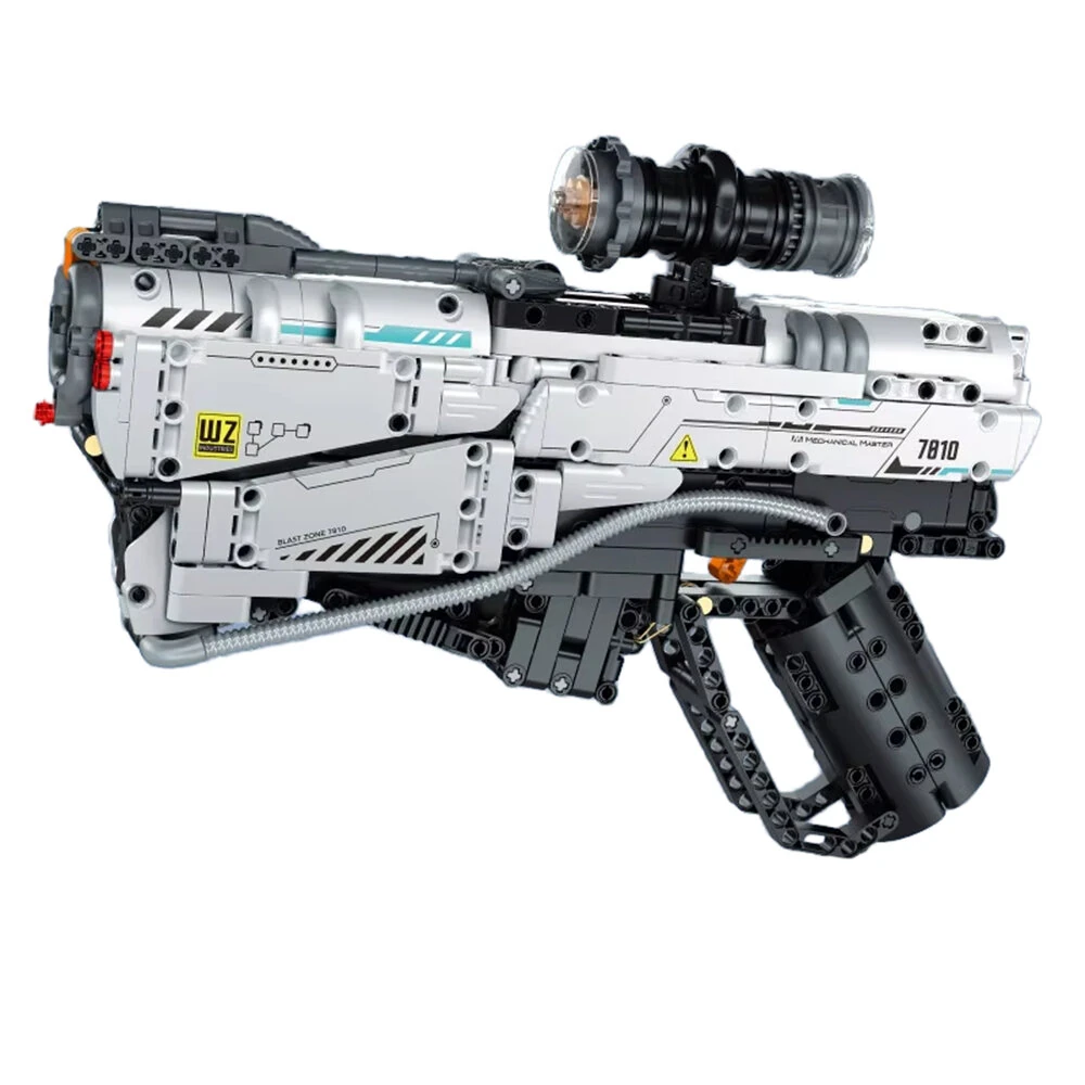 7809 / 7810 Military DIY Space Pistol Building Blocks Brics Set MOC Future Gun Assembly Model Kit Toys For Children Boys Gifts — view 4