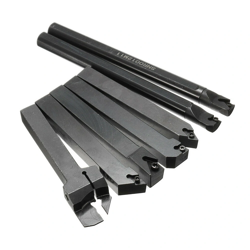 7pcs 12mm Shank Lathe Boring Bar Turning Tool Holder Set with Carbide Inserts — view 5