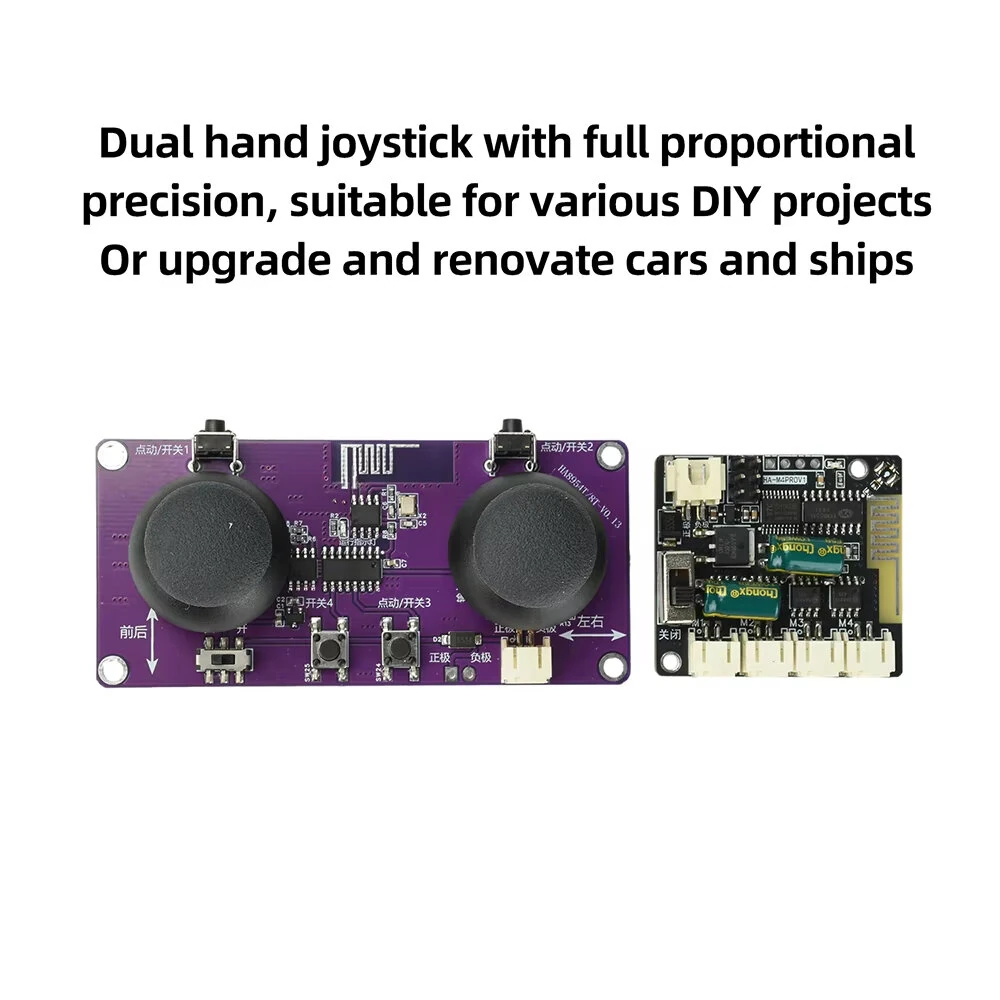 8-Channel 2.4GHz Wireless Remote Control Module Kit with Dual-Thumbstick Design for DIY Remote Control Cars And Boats — view 5