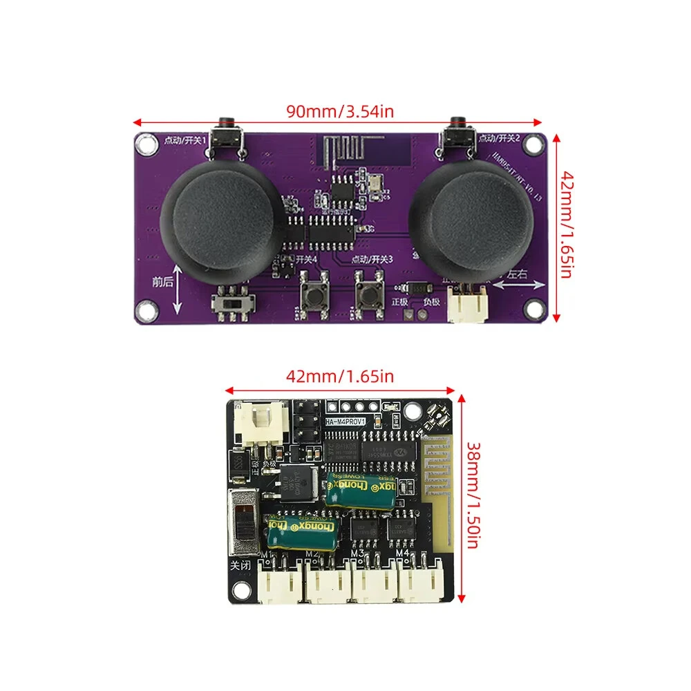 8-Channel 2.4GHz Wireless Remote Control Module Kit with Dual-Thumbstick Design for DIY Remote Control Cars And Boats — view 9