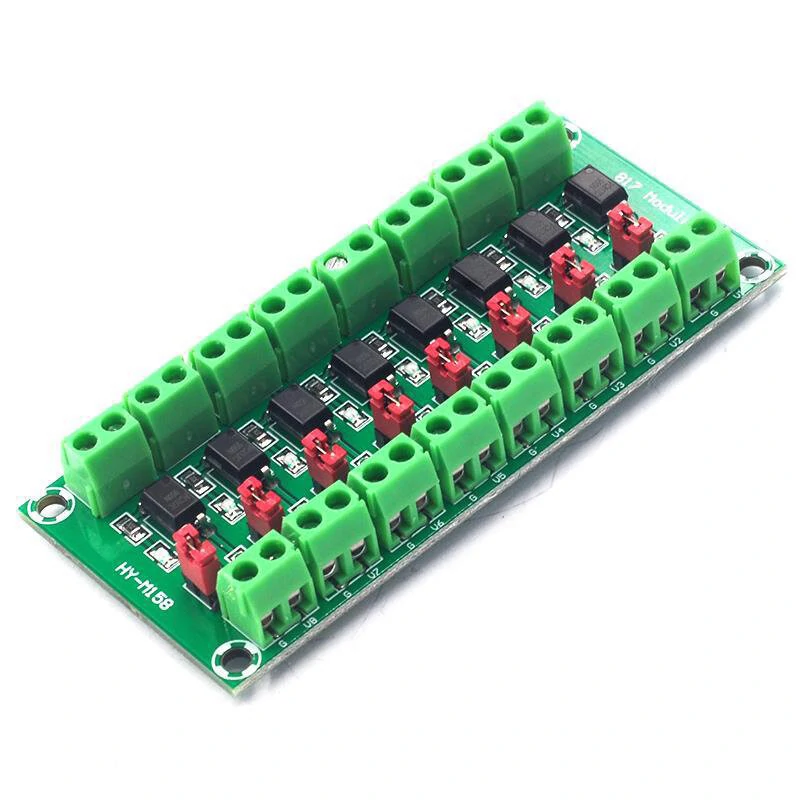 8-way Photoelectric Isolation Module Voltage Isolation Board Control Transfer Drive Board 817 Optocoupler Module — image 1