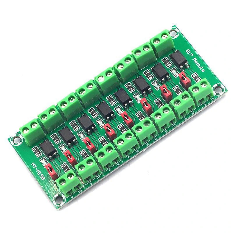 8-way Photoelectric Isolation Module Voltage Isolation Board Control Transfer Drive Board 817 Optocoupler Module — view 3