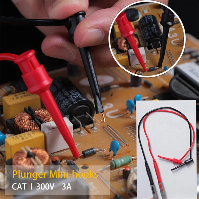 8018plus Multimeter Test Leads Kit Gold Plated Interchangeable Probe Heads Electrical Alligator Clips Multimeter Accessories — view 4