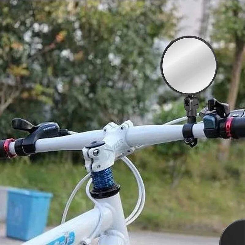 8cm Round Bicycle Rearview Mirror 360°Rotatable Convex Motorcycle Rearview Mirror — view 6