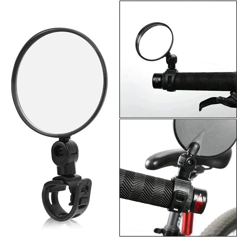 8cm Round Bicycle Rearview Mirror 360°Rotatable Convex Motorcycle Rearview Mirror — view 8