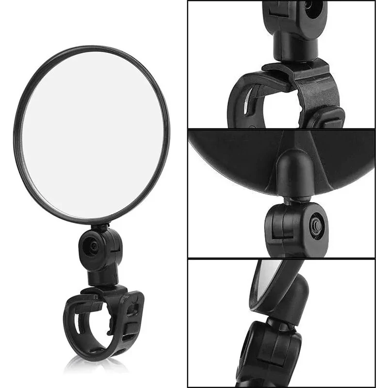 8cm Round Bicycle Rearview Mirror 360°Rotatable Convex Motorcycle Rearview Mirror — view 9