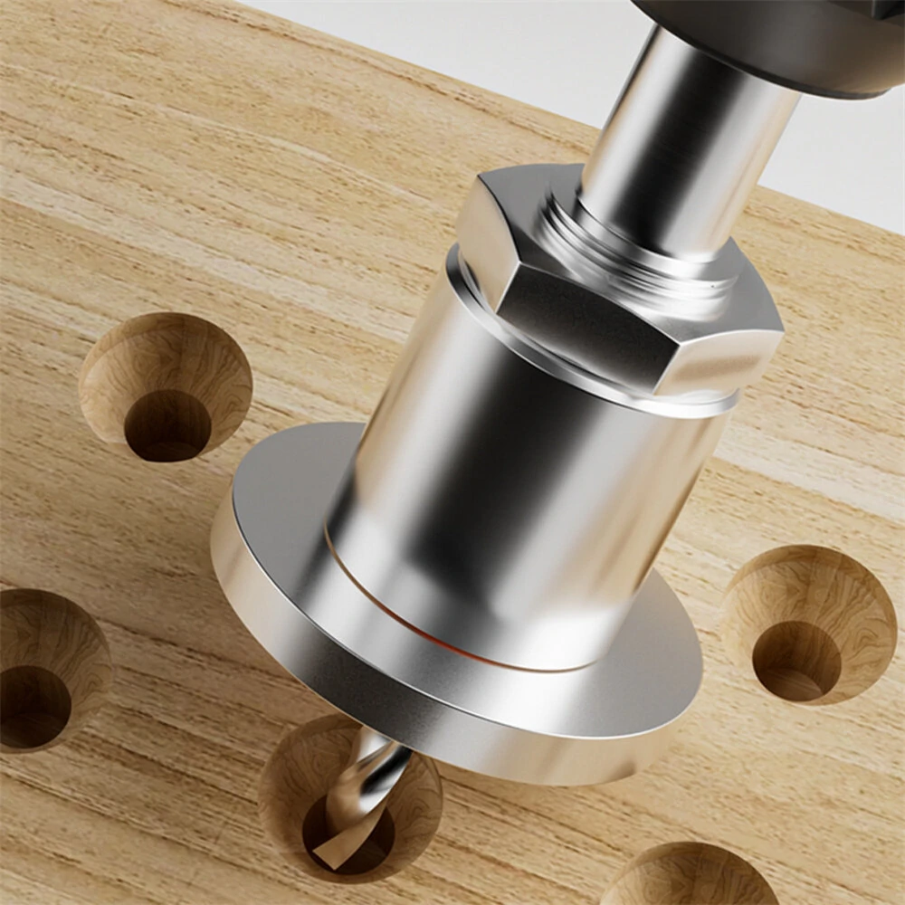 8mm Round Shank Drill Bit Set Adjustable Countersink 2.8-4mm Cone Drill Counterbore Router Drill Bit with Limit Stop Alloy Head Cone Hole Drill — view 5